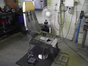custom machinery for marine helm chair