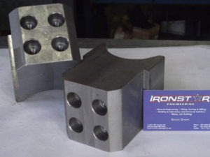 drilling rig guide blocks detail